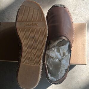 Brown leather loafers size 9 used ones
